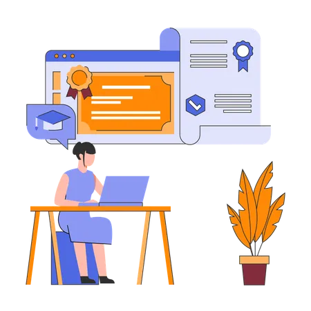 Business Training and Certification  Illustration