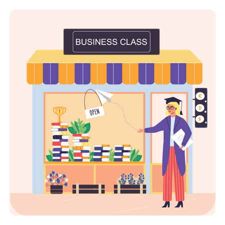 Business Training Class Illustration