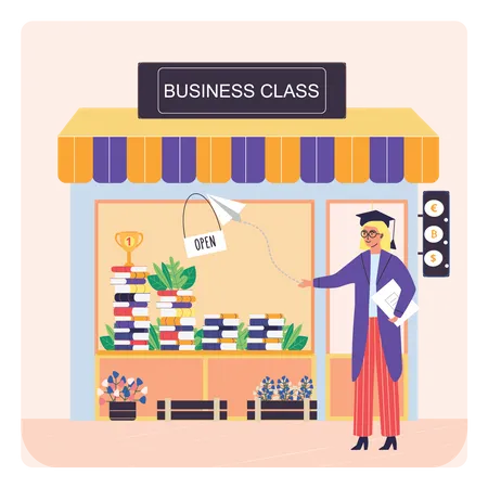 Business Training Class Illustration