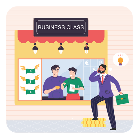 Business Training Class  Illustration