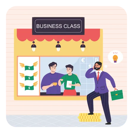 Business Training Class  Illustration