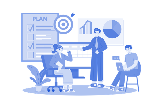 Business Training  Illustration