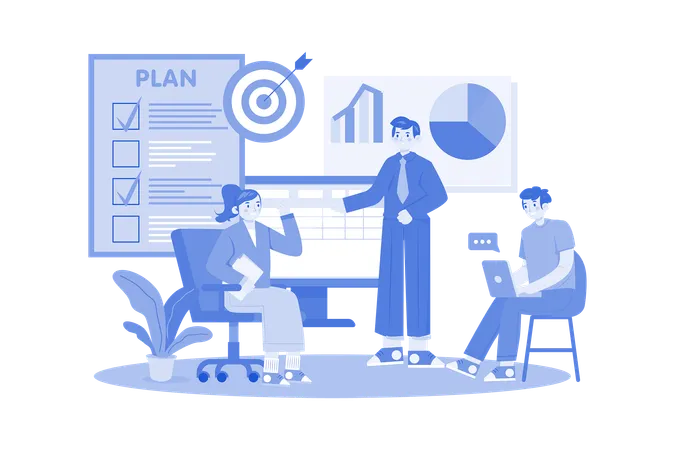 Business Training  Illustration