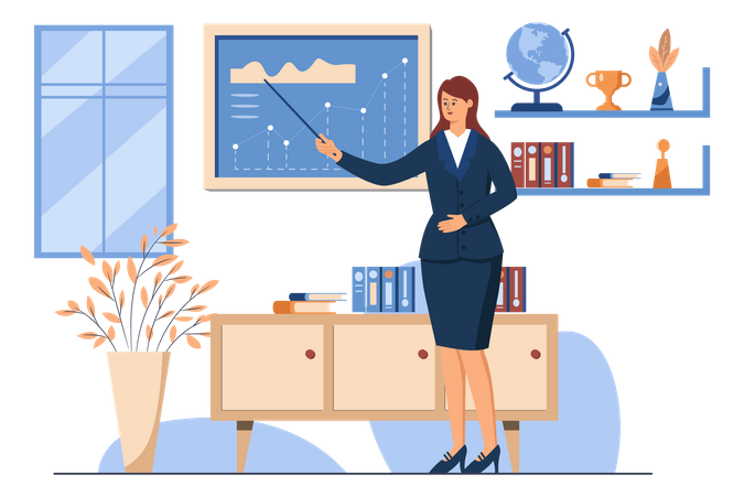 Business Training  Illustration