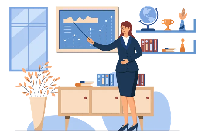 Business Training  Illustration