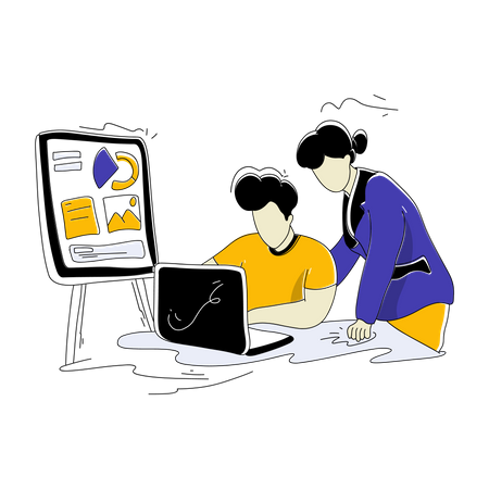 Business Training  Illustration