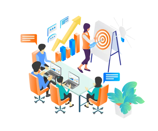 Business Training  Illustration