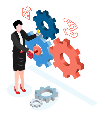 Business training  Illustration