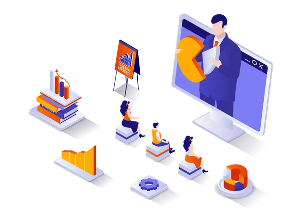 Business training  Illustration