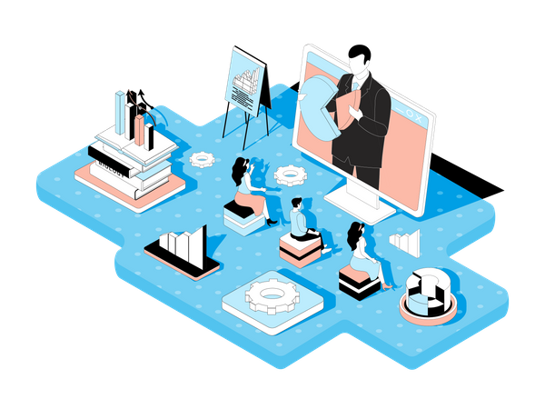 Business Training  Illustration