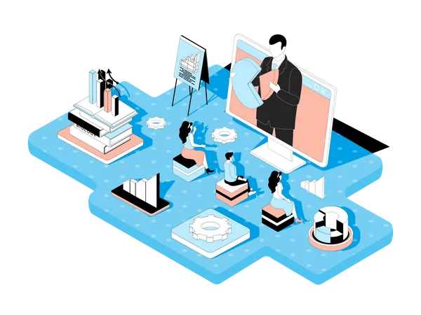 Business Training  Illustration