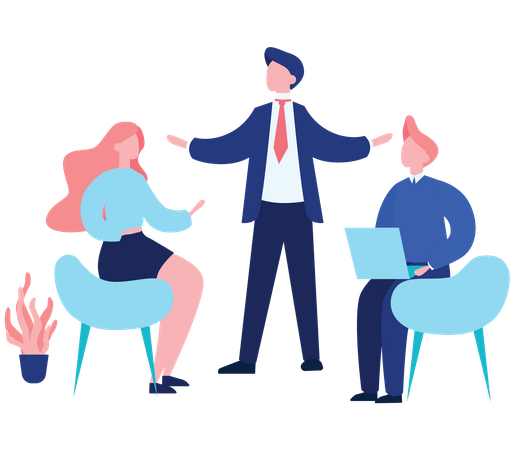 Business Training  Illustration