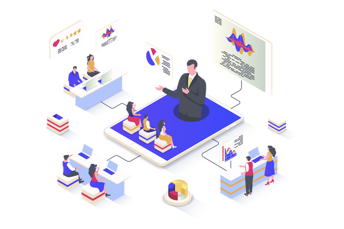 Business Training  Illustration