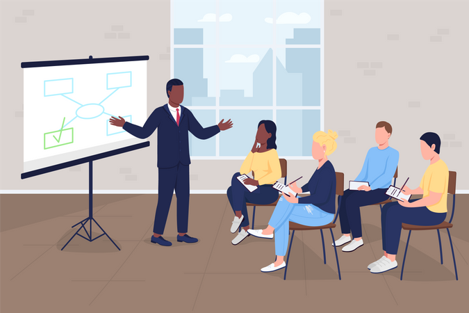 Business training  Illustration