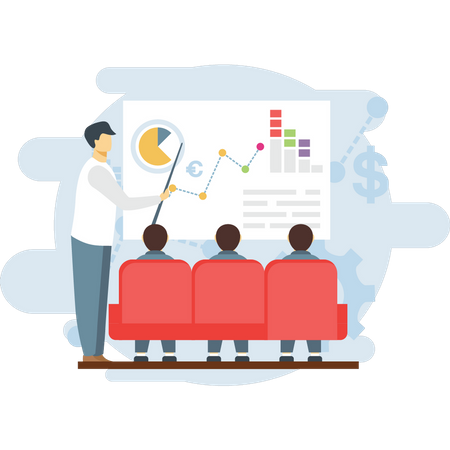 Business training  Illustration