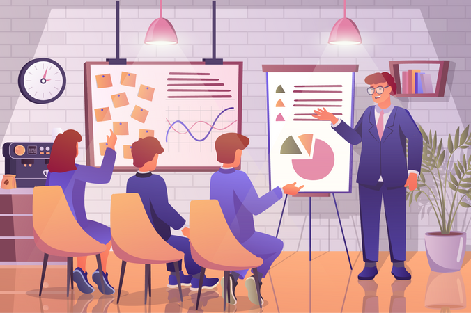 Business training  Illustration