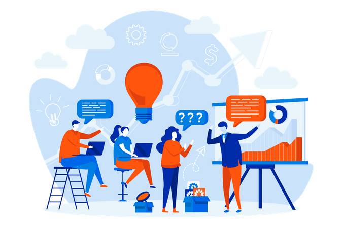 Business training  Illustration