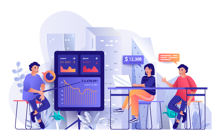 Business Training  Illustration