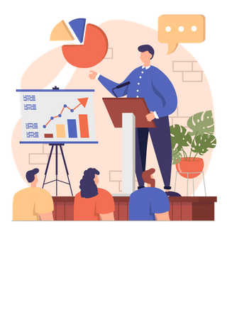 Business Training  Illustration