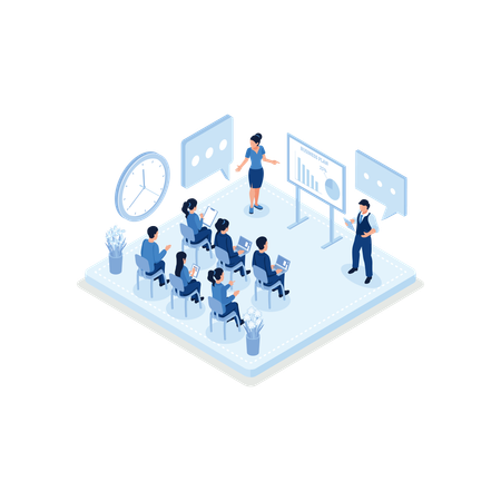 Business training or courses  Illustration