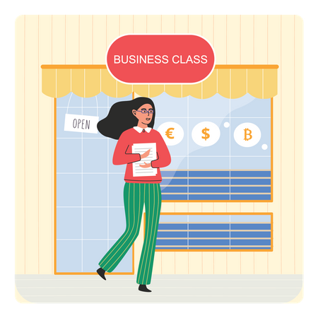 Business Training School Illustration