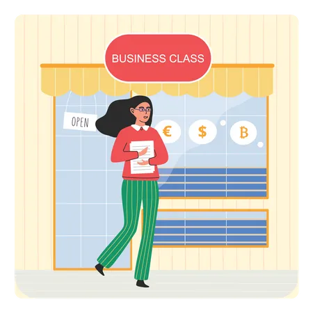 Business Training School  Illustration