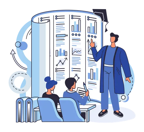 Business training seminar  Illustration