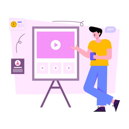 Business Training Tutorial  Illustration