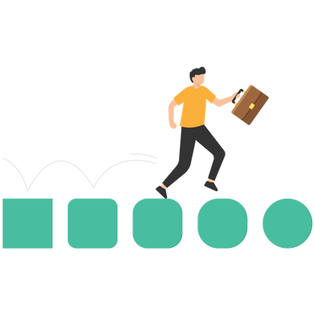 Business transformation changes  Illustration