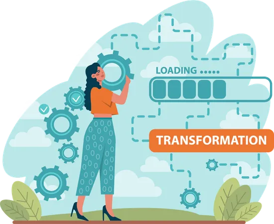 Business transformation  Illustration