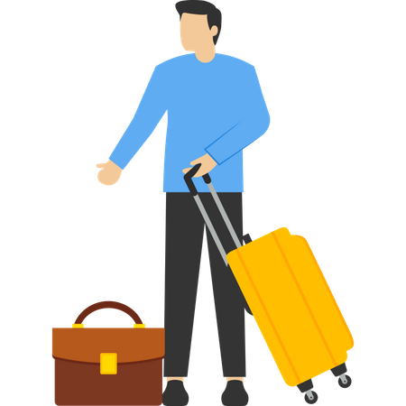 Business traveler  Illustration