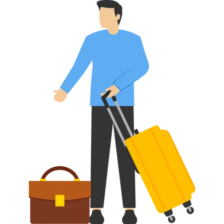 Business traveler  Illustration