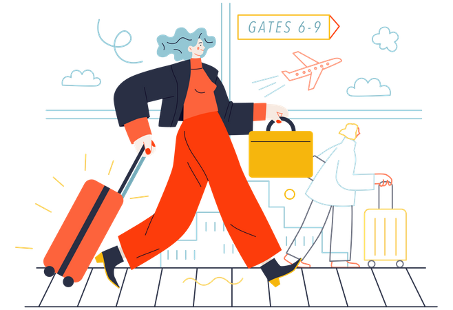 Business trip  Illustration