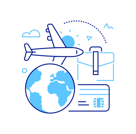 Business Trip  Illustration