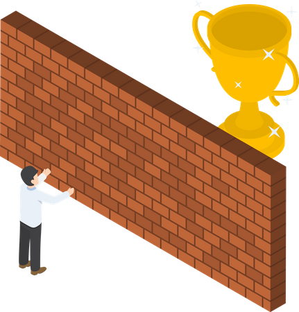 Business trophy Illustration
