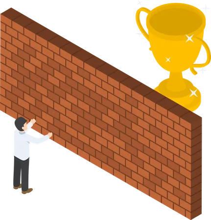 Business trophy  Illustration