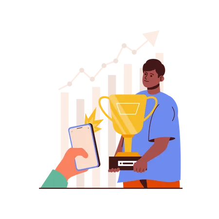 Business Trophy  Illustration