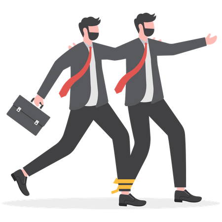 Business trusted partnership  Illustration