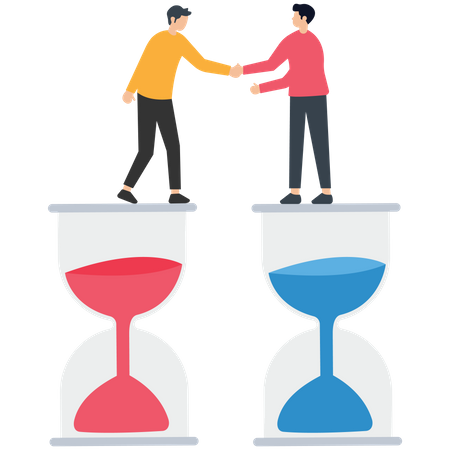 Business trusted partnership  Illustration