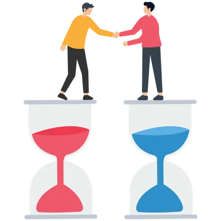 Business trusted partnership  Illustration