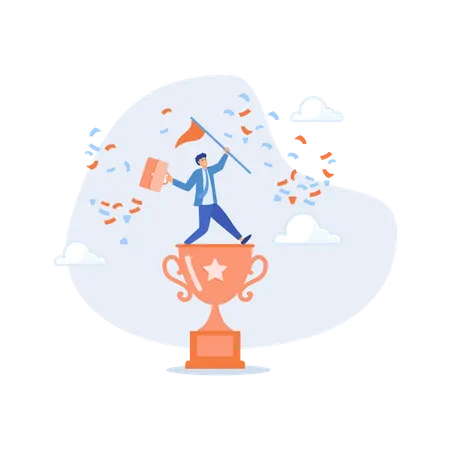 Business Victory  Illustration