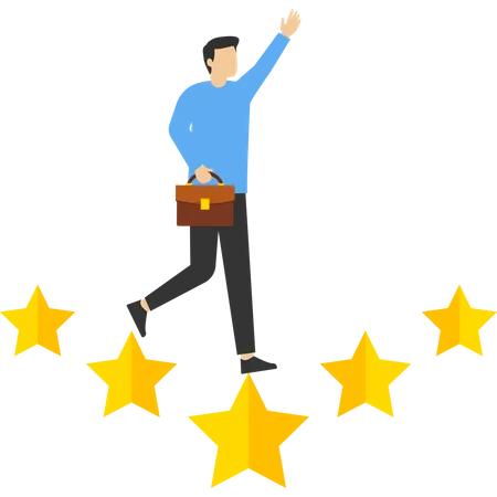 Business victory  Illustration