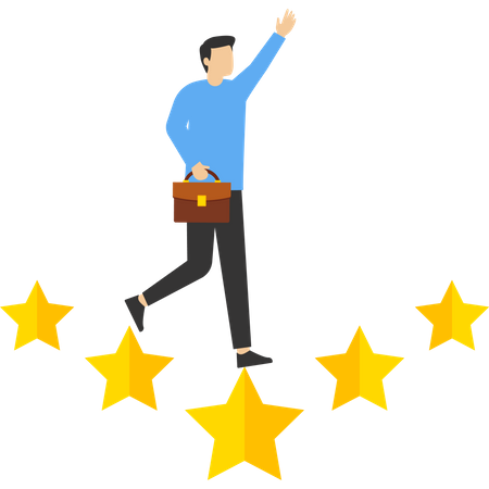 Business victory  Illustration