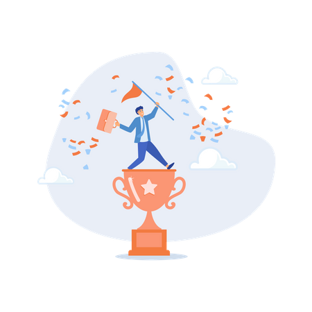 Business Victory  Illustration