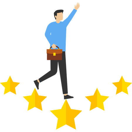 Business victory  Illustration