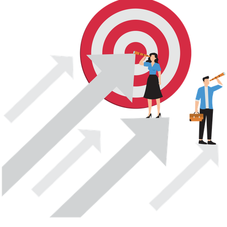 Business vision and target  Illustration