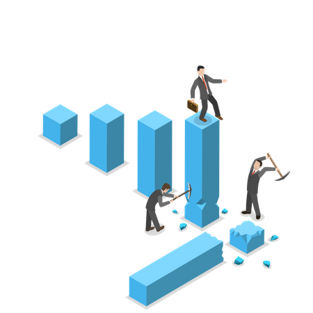 Business wars  Illustration