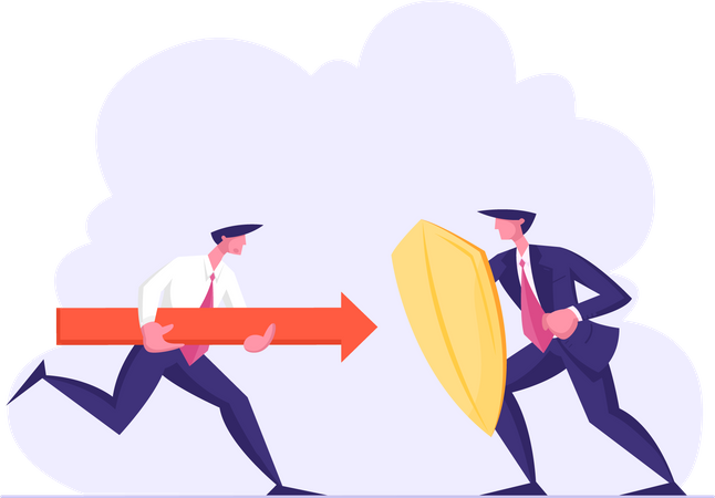 Business winning strategy  Illustration