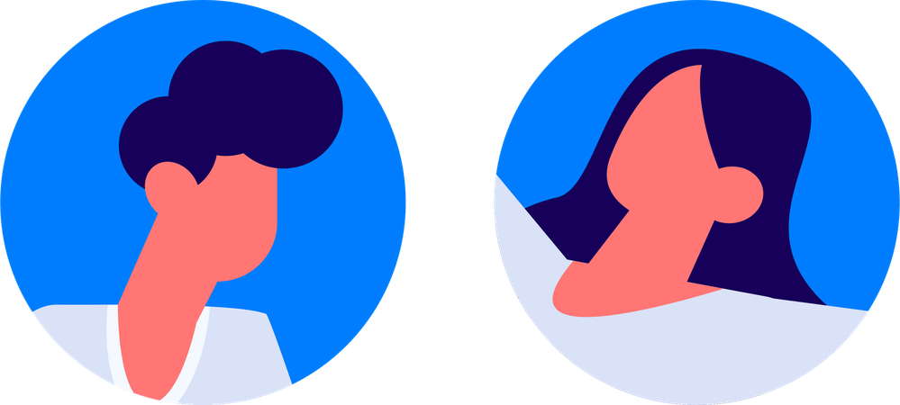 Business woman working in office  Illustration