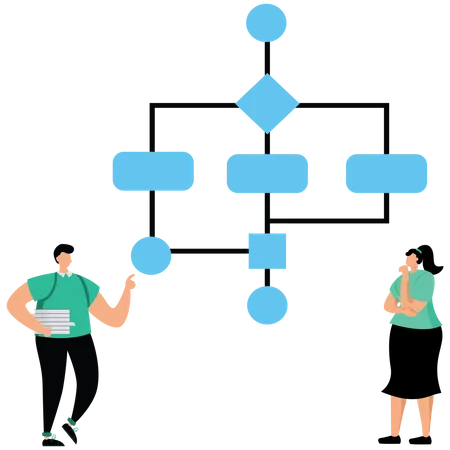 Business workflow Illustration